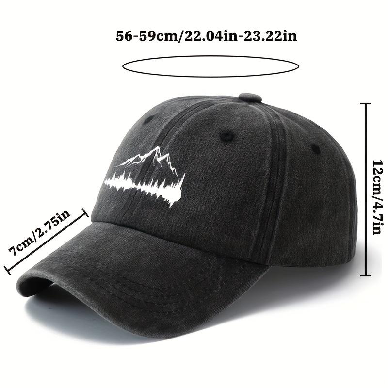 Unisex Forest Pattern Baseball Cap for Outdoor Exploration, Fishing, Hiking, Lightweight Sun Protection, Truck Driver's Cap