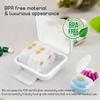 AM/PM Pill Organizer 2 Times a Day Travel Pill Box 3 Day Convenient to Carry Pill Box Case with Detachable Day Night Compartment