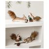 For Christmas Hanging Ornaments 5 Squirrels Set Lightweight Foam for Tree Decor