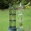 Compact European-Style Interlocking Climbing Trellis for Home Gardening - Flower Support Stakes & Outdoor Plant Frame