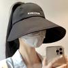 Widebrim Summer Stylish Hat For Women Antiuv Ponytail Cap Design Foldable