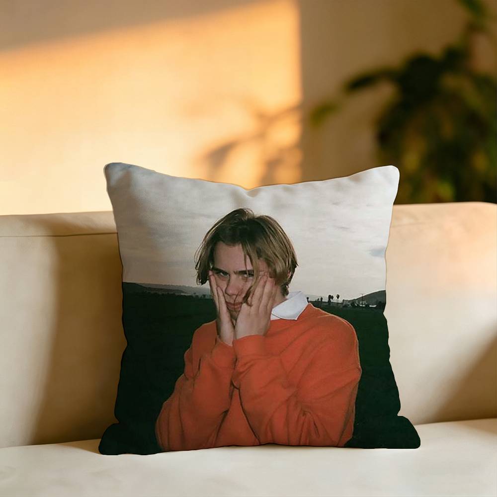 Hot Singer The Kid LAROI Pillow Case Square DoubleSided Sofa Cushion Cover Bedroom Bedside Pillow