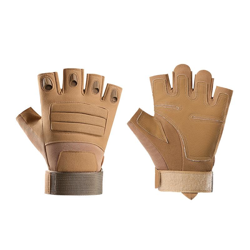 

Tactical Gloves Men Outdoor Half Finger Protective Sports Training Outdoor Military Fans Special Forces Anti Cut Riding Gloves XL