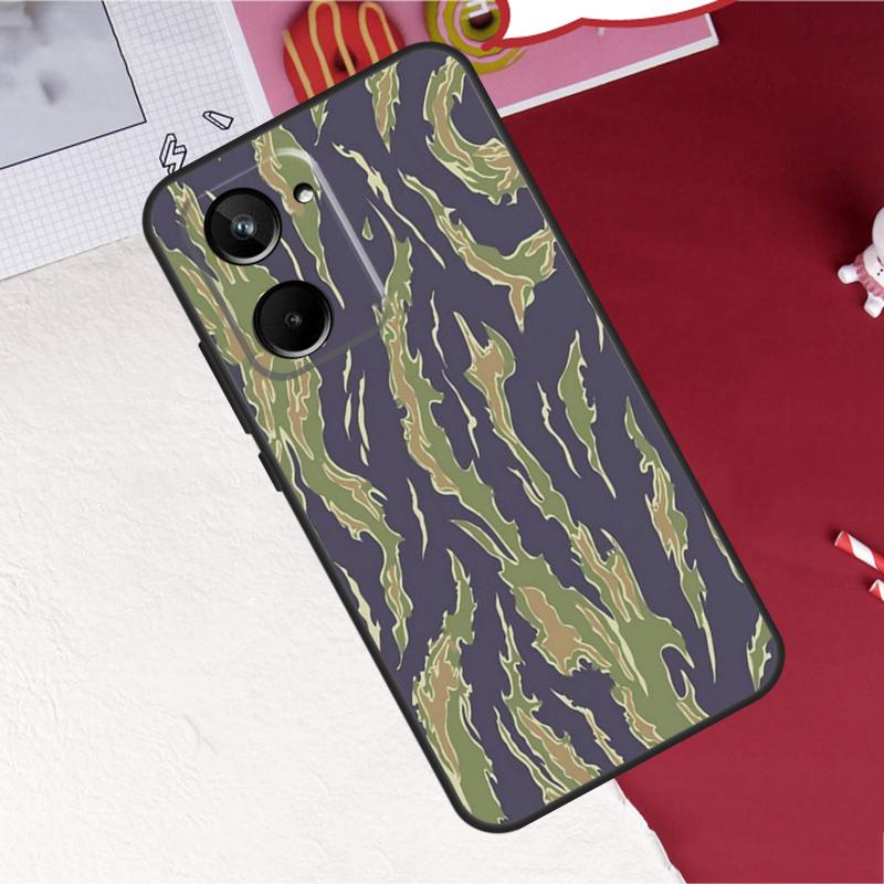 

Humor Tiger Stripe Camo Camouflage For Realme 15 Pro GT7 GT6 10 11 12 13 14 Pro Plus C55 C71 C75 C67 C63 C61 C53 C35 C65 Case Realme C33