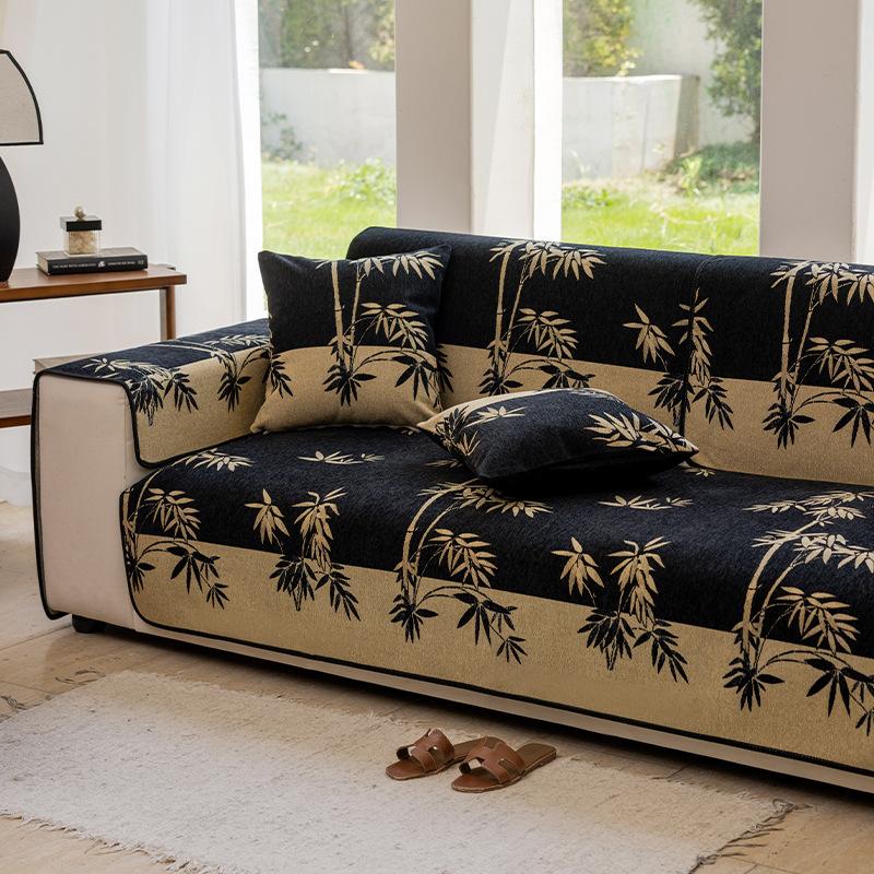 

New Chinese Chenille Sofa Cushion Universal In All Seasons New Sofa Seat Cushion Leather Sofa Special Sofa Cover 90*70cm