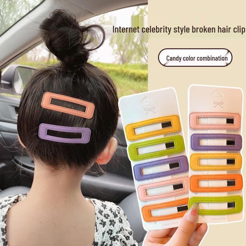 Trendy Candy Color Hairpin for Girls – Side Clip for Bangs & Baby Hair, BB Clip, Barrette Headwear