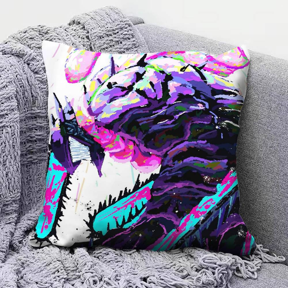Pochita Chainsaw Man Home Sofa Cushion Covers And Aecorative Custom Pillow Covers
