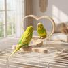 Chew-Proof Construction Wood Bird Training Stand Hanging Parrot Play Rack  Small Medium Animals