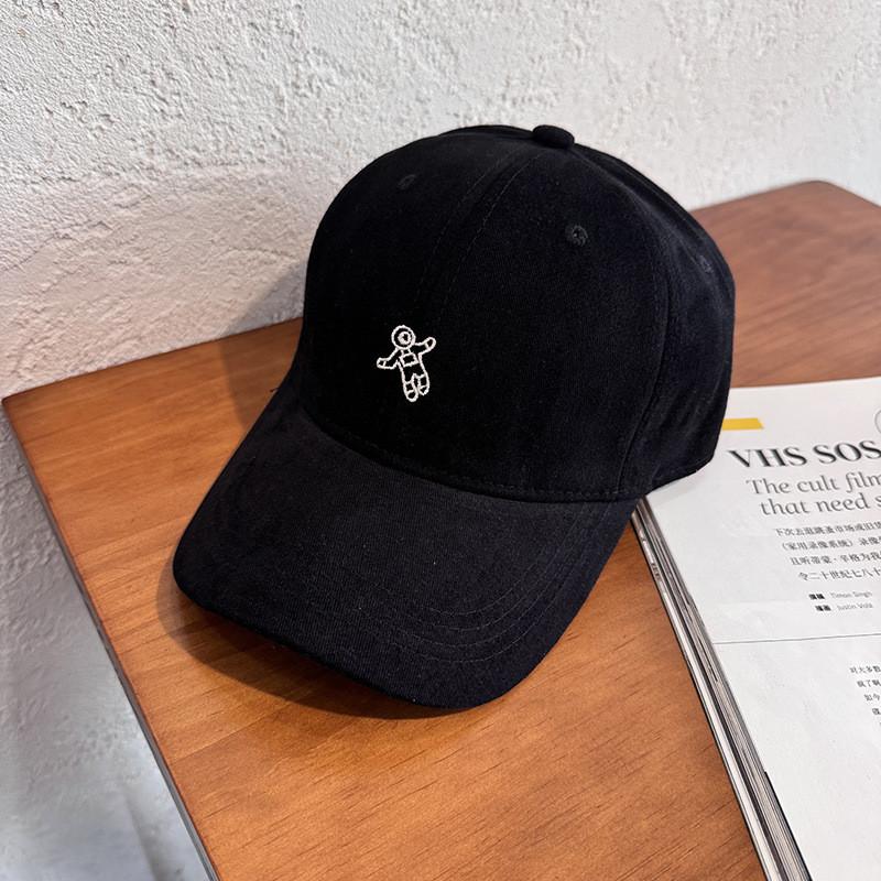 Casual Cotton Twill Embroidered Baseball Hat Sun Protection Cap With Curved Brim