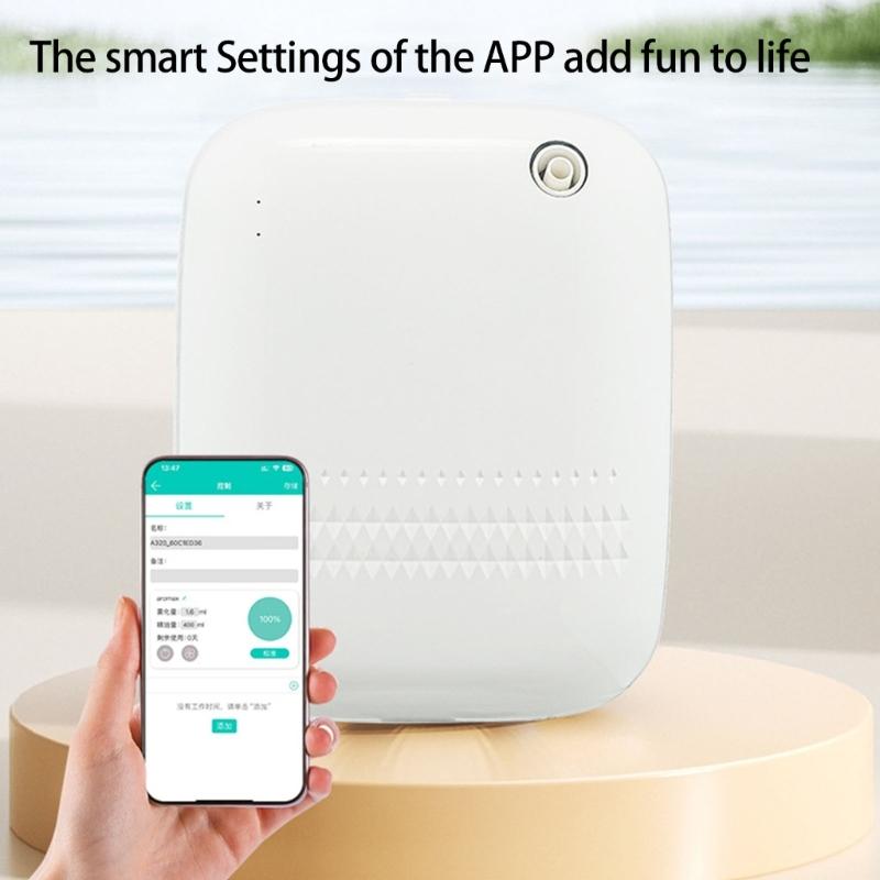 Quiet Essential Oil Diffuser with Blue Tooth Control for Home or Hotel 400ml Scent Air Machine Aromas Diffuser