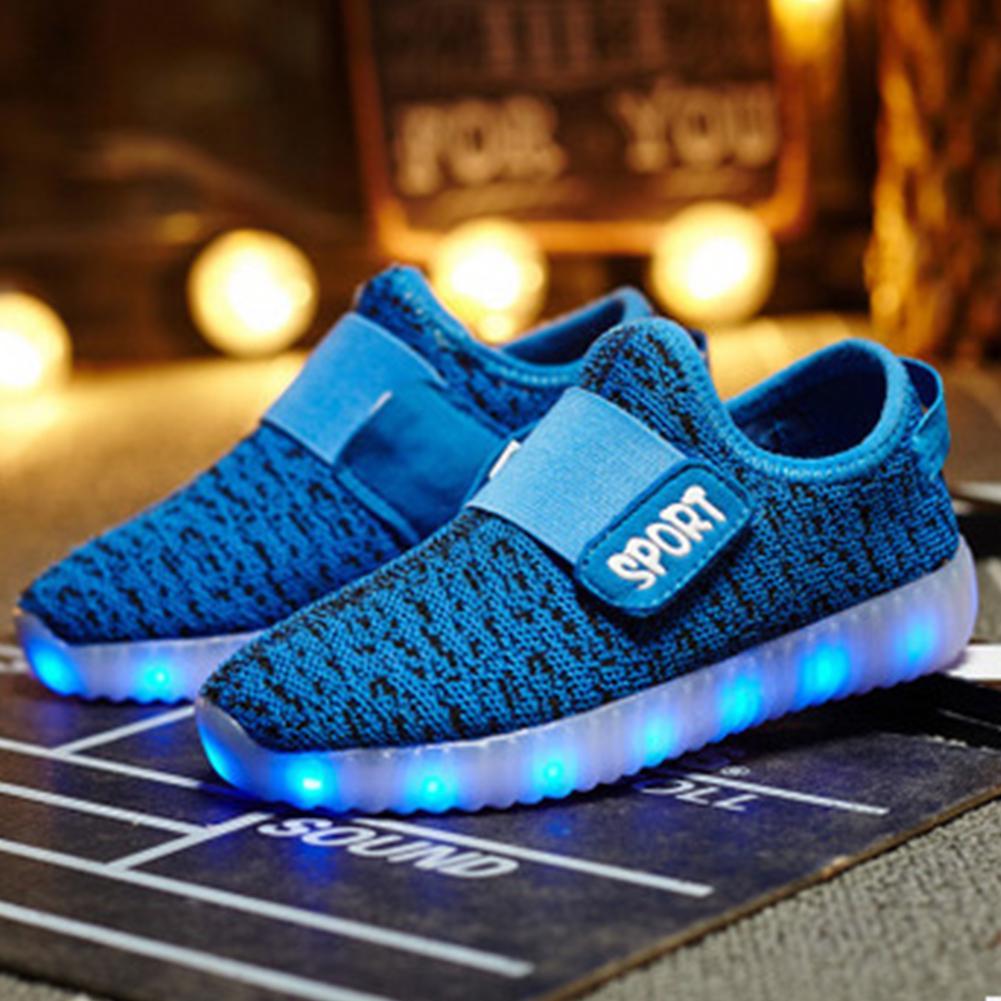 Lightweight And Wear-resistant Led Sneakers For Boys And Girls In Multiple Colors