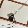 Long Fashion Sweater Chain Cute Tassel Pendant Necklace Creative Small Bag Long Necklace  Gift