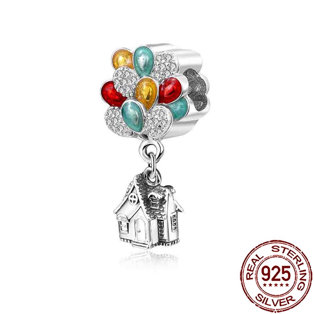 New Charms Copper Airplane Globe Suitcase Air Balloon Travel Beads Fit Original Bracelet Necklace Diy Jewelry