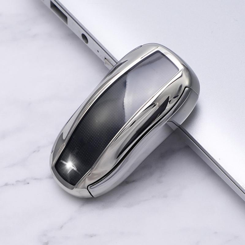 TPU+PC Key Shell For Tesla Model3 Smart All-inclusive Car Key Cover Car Key Case Protective Cover