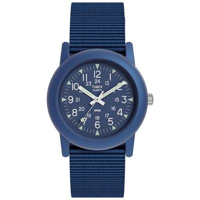 Camper 34mm Quartz Analog 2nd Generation Camper 30m Water Resistant Watch, Reissue, (Blue)