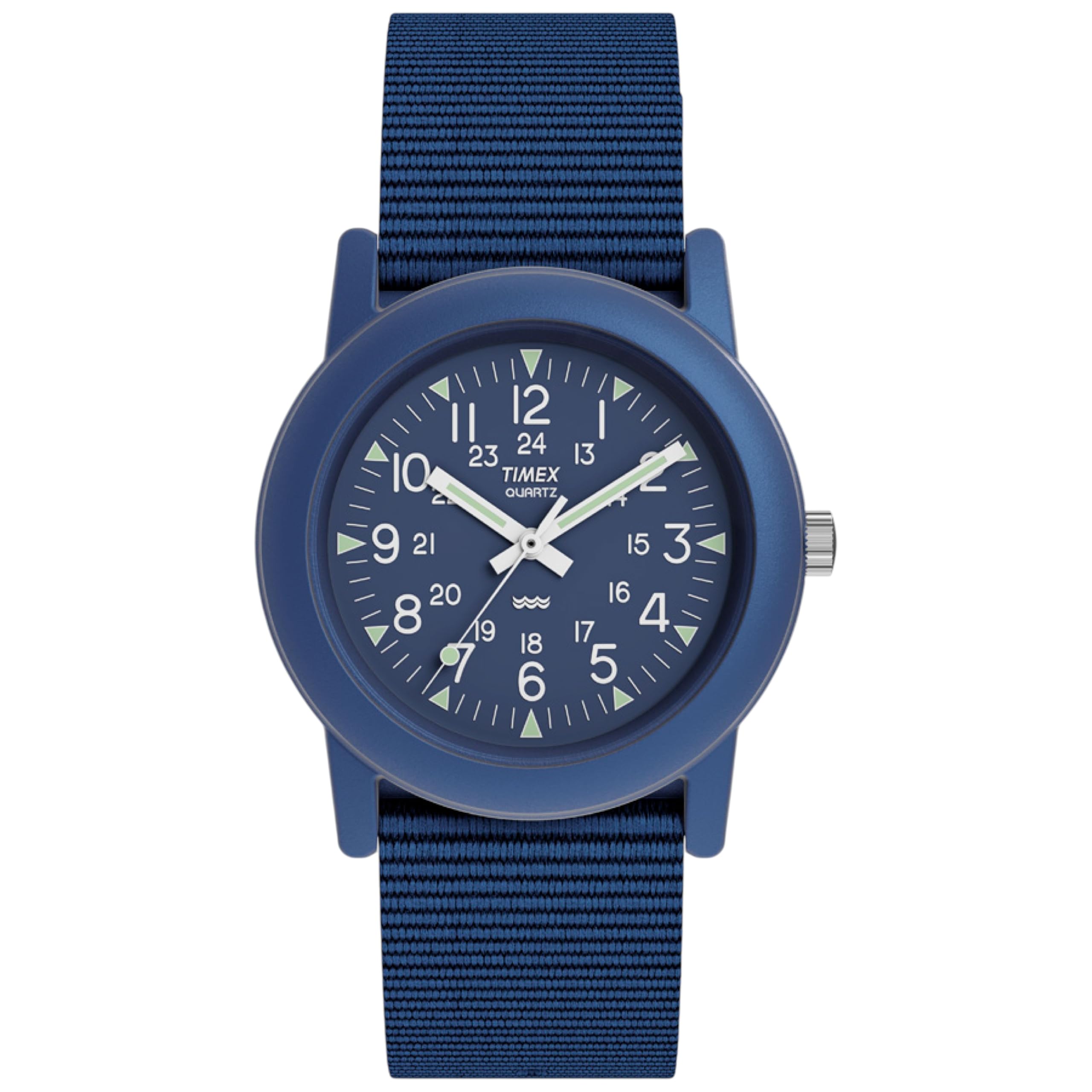 TIMEX Camper 34mm Quartz Analog Watch, 2nd Generation Camper Reissue, 30m Water Resistance (Blue) синий