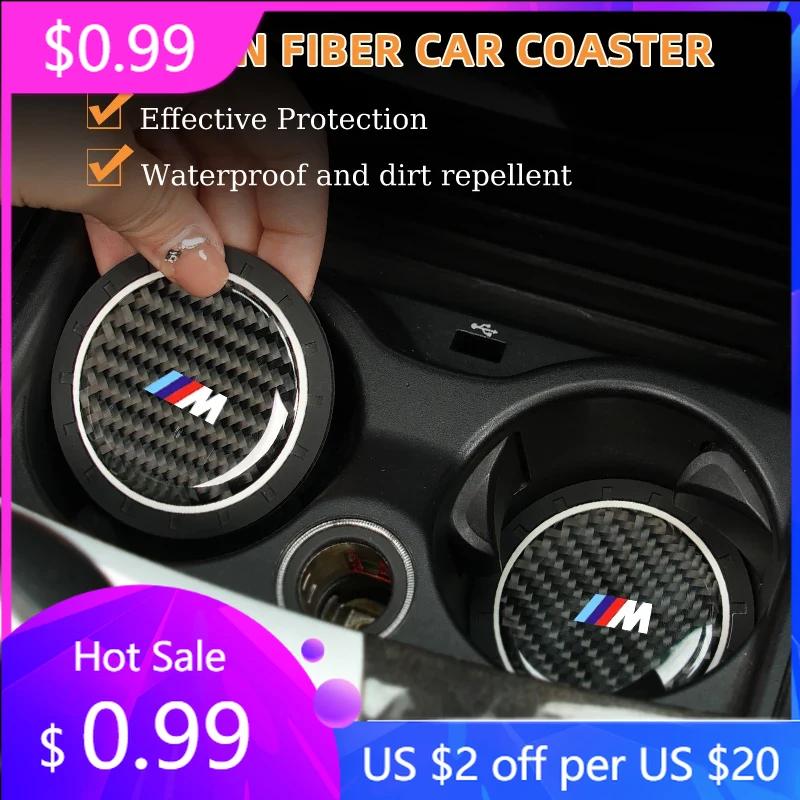 2025 Hot Car Water Cup Mat For BMW E46 E90 E60 F30 F10 E39 E36 F20 G30 G20 E87 E92 E91 E30 F11 F31 X1 X2 X3 X5 X4 X6 X7 Car Acce