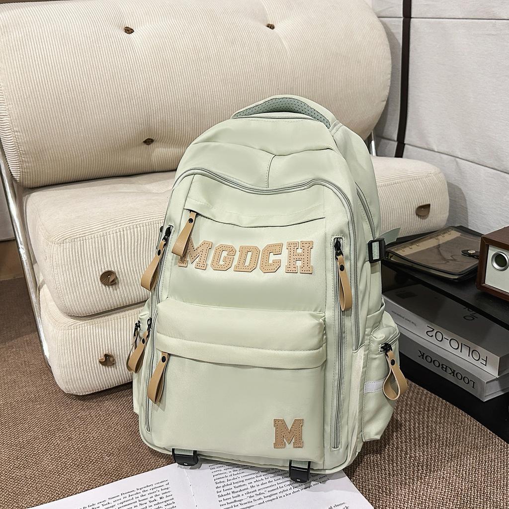 Schoolbag Super Cool Letter High Quality Couple Backpack New Large Capacity Air Cushion Middle and High School Student Backpack