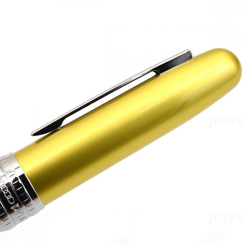 PLATINUM Plaisir Fountain M Medium Bali Citrus pen PGB-1000#47 pen/Nib size Medium/Color Yellow/Handmade/Plastic packaging/Fountain