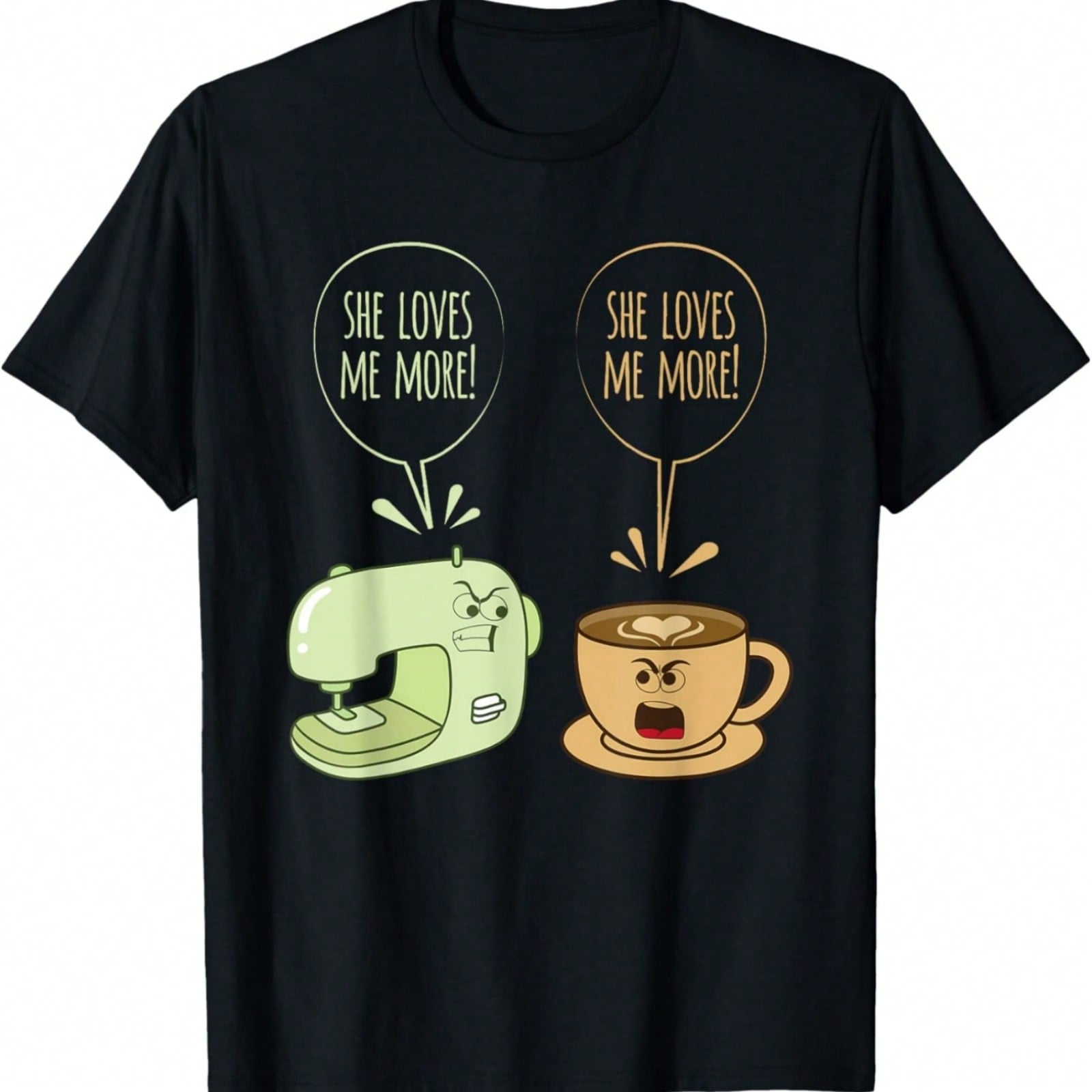Sewing Machine Coffee Funny Sew Quilting Seamstress Sewer T-Shirt S разноцветный