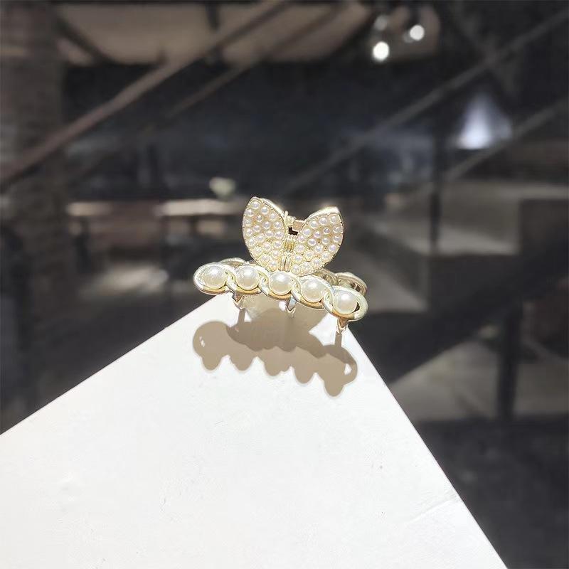 Mini Pearl Diamantový dráp do vlasů Ženy Dívčí Retro kamínková květina Spona na krabí dráp Malé sponky do vlasů Vlasové doplňky Krabí dívka