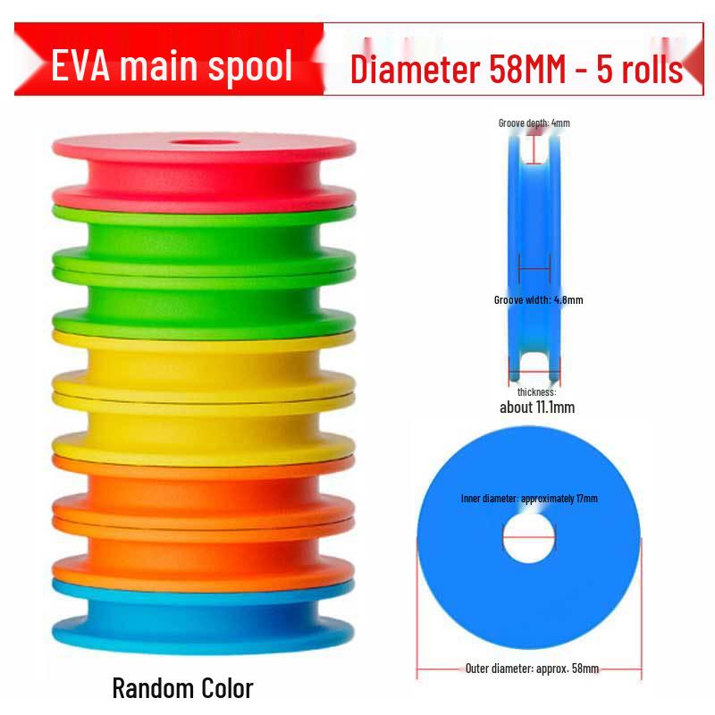 Large Foam Winding Reel & Fishing Line Spooler Set for Big Fish