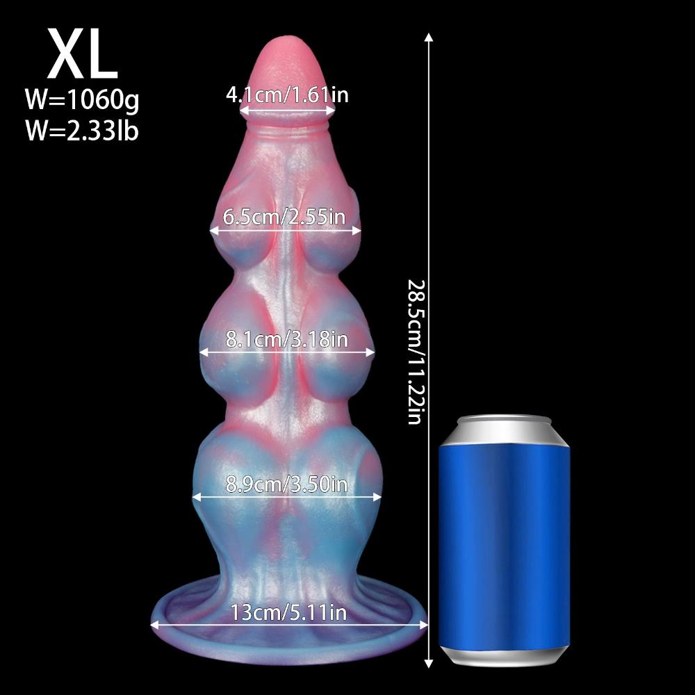 Animal Design Silicone Anal Plug - Realistic Dildo for Beginner & Couple, Butt Training Sex Toy for Men Women