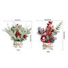 Christmas Mini Potted Artificial Small Christmas Tree Ornaments Potted Plants