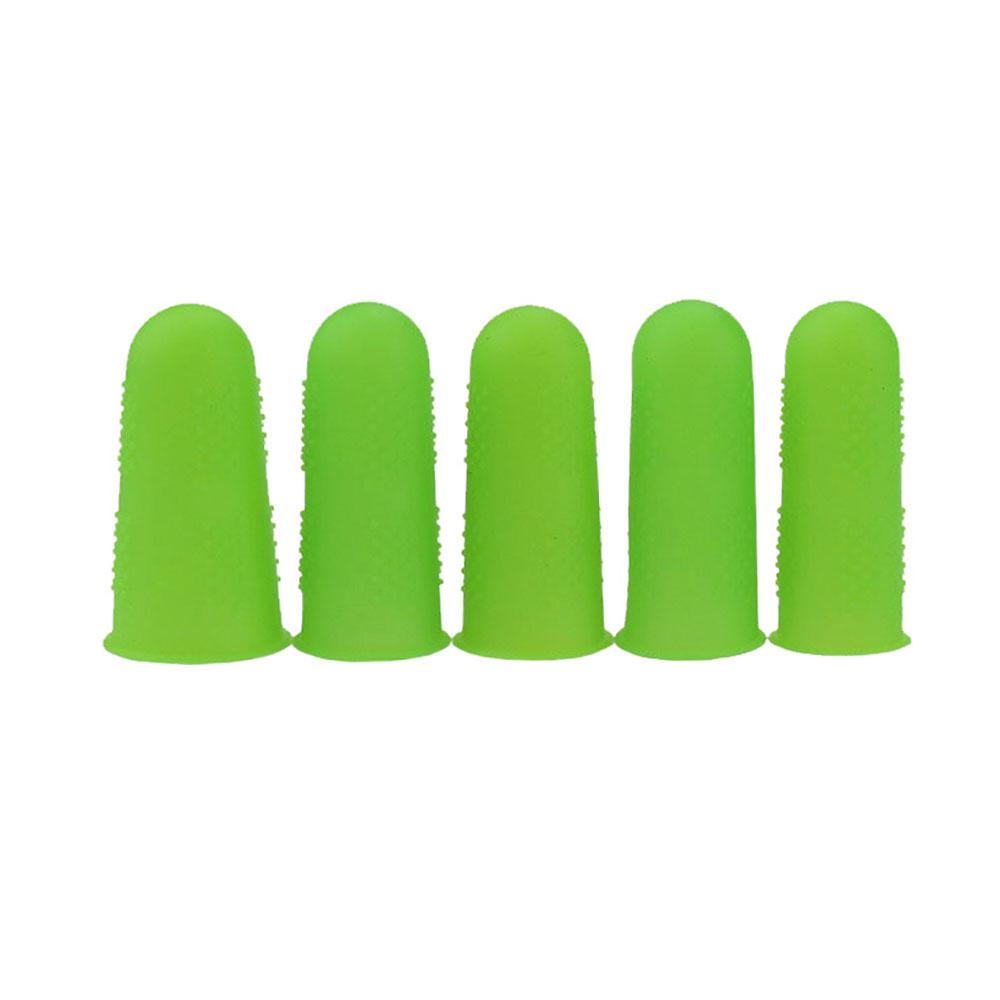 Silicone world 5PCS Silicone Finger Protector Sleeve Cover Anti-cut Heat Resistant Anti-slip Fingers Cover For Kitchen Tools