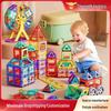 Large Magnetic Tiles Building Blocks Set for Kids - DIY Educational Toy
