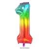 Balon Folie Număr Jelly Gradient Curcubeu de 40 de Inchi pentru Decorațiuni de Ziua de Naștere