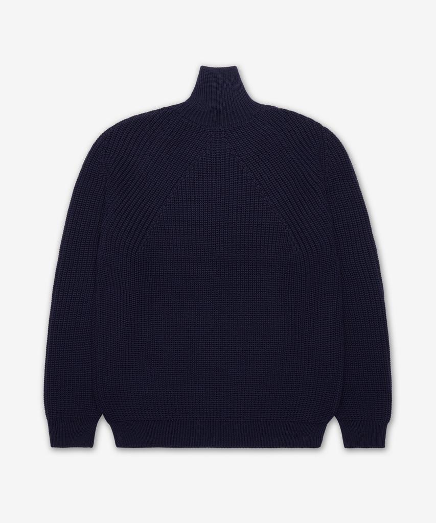 Batoneo Signature Turtleneck Knit - Navy / Bn-25Aw-11Navy