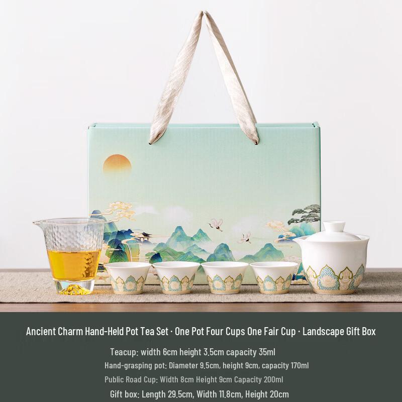 National Tide Ceramic Tea Set - Thousand Miles Series