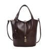 Autumn retro portable vegetable basket bag women's 2025 new fashion simple bucket bag versatile messenger bag