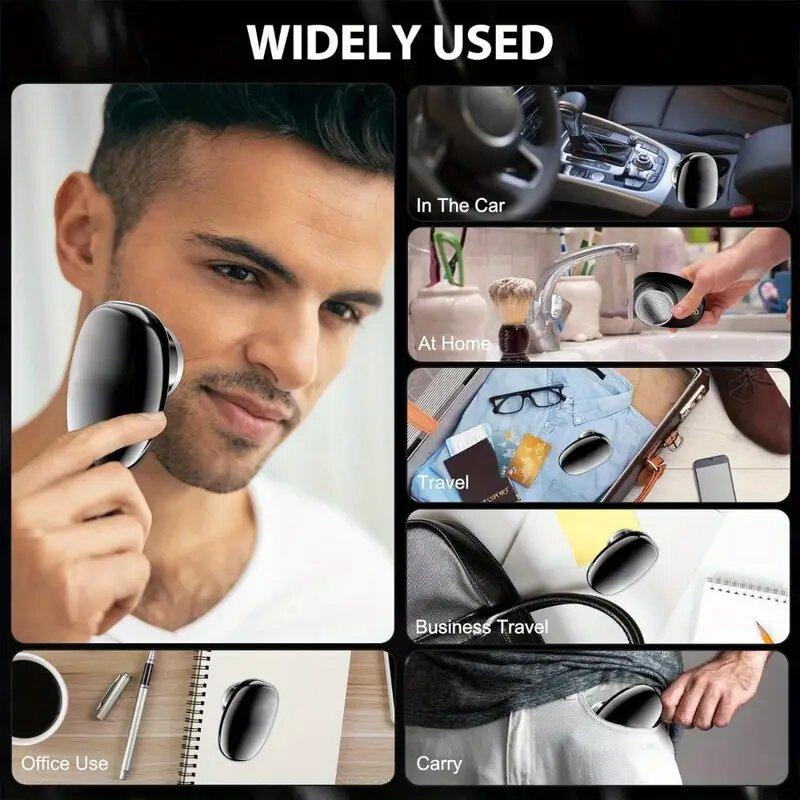 1PC Mini Electric Shaver Suitable for Men USB Rechargeable Portable Shaver Exquisite Design Suitable for Family and Travel U