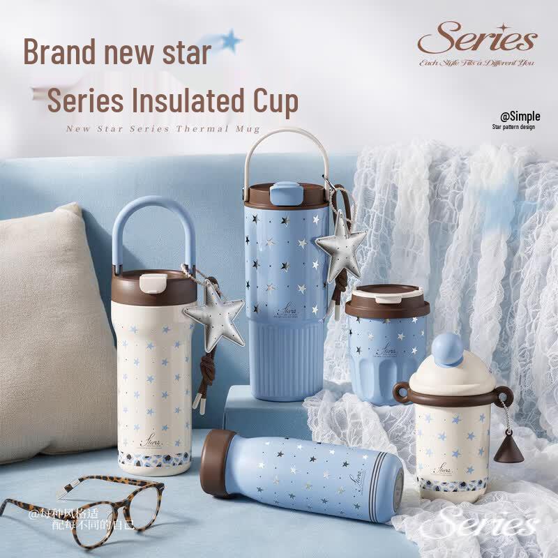 Denim Series Insulated Straw Water Bottle