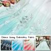 50*150cm Chinese Style Dragon Embroidery Fabric 30D Ink Gradient Designer Fabric DIY Sewing Hanfu Dress Cheongsam Cloth Costume