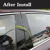 4Pcs Window Trim Covers Center Film Column B C Pillar Posts Sticker Car Accessories for Toyota Tundra Crew Max Cab/Double Cab 2007-2020