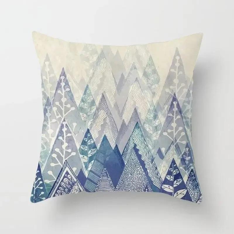 Simple Green Pattern Decorative Pillowcase Car Ornaments Office Living Room Sofa Home Pillowcase