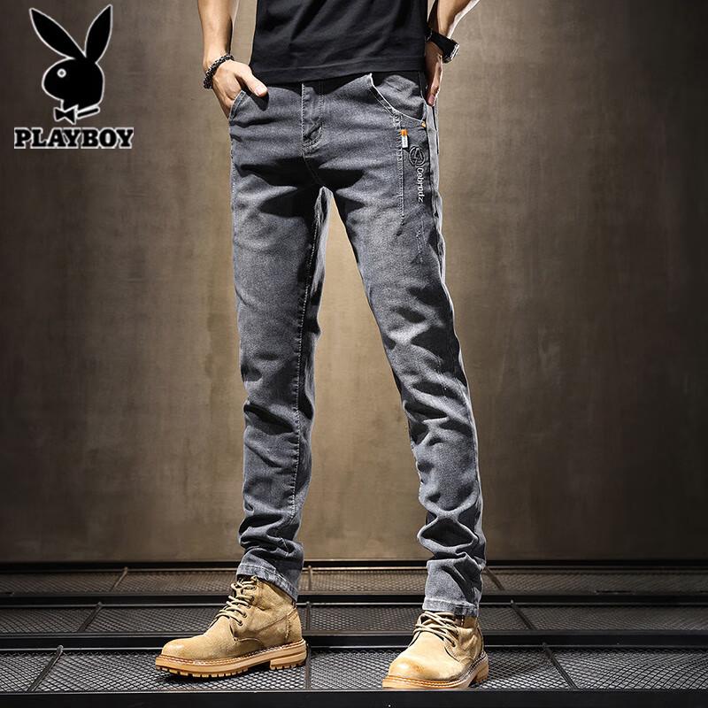Playboy Men's Slim Fit Stretch Jeans