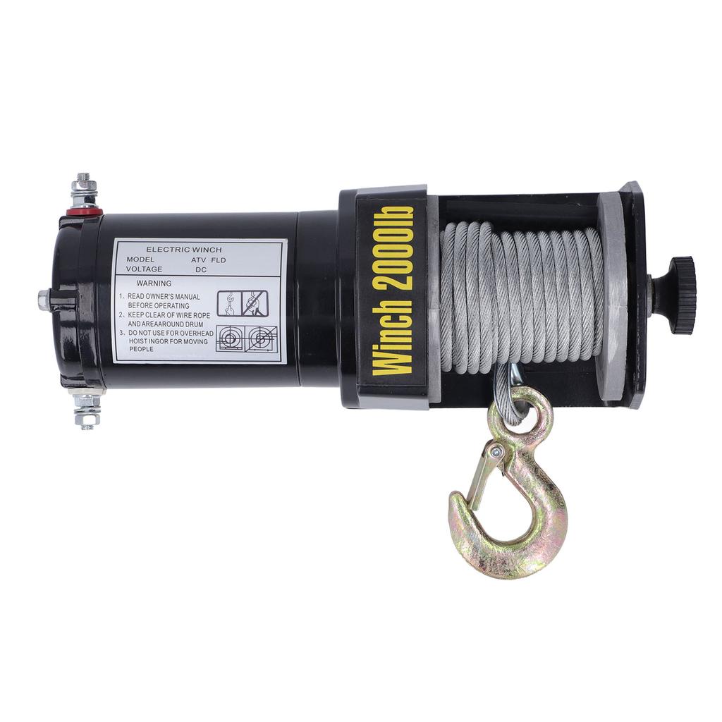 Elektrisches Winden-Kit 2000LBS Stahldrahtseil Kupferkern Terminal Elektrische Winde mit legiertem Stahl
