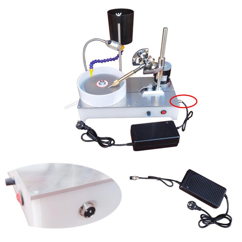 Electric Pusher Grinding Polisher Gemstone Grinding Machine Small Jewelry Jade Agate Facing Machine Jade Seal Engraving Knife