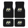 JDM Moon Eyess Motorcycle Racing Car Floormat Heavy Duty Front Rear Rubber Floor Mats Carpet Floor Protection Fits Most Vehicles