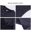 Men's Vest Vintage Washed Tee Tank Tops Summer Casual Sleeveless Tops Streetwear Black Loose Tees Women