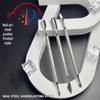 Stainless Steel Pre-Cuticle Pusher & Scissors Set for Russian Manicure