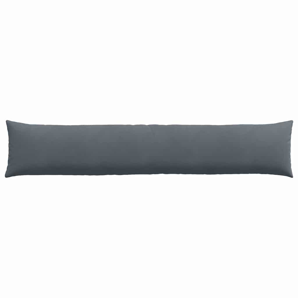 Sofa Cushions 2 Pieces Dark Gray 200 X 40 Cm Cord Fabric