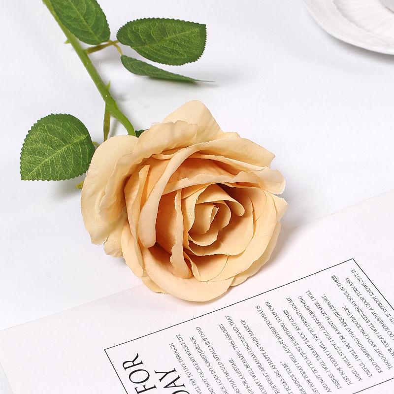 5pcs Rose Artificial Flowers Bouquet Silk Flowers Wedding Marriage Decoration Supplies Fake Flower for Garden Home Decor Outdoor