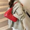 Premium texture niche solid color simple commute 2 new autumn and winter versatile shoulder underarm bag fashion handbag