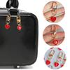 1PC Lobster Buckle Gift Metal Party 26 English Letters Keychain Marker Heart Shaped Red Love Keychain Design DIY Creativity