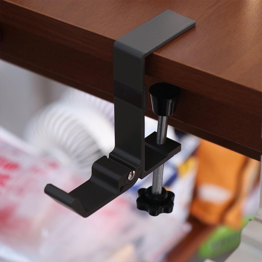 Adjustable Desk Edge Bag Hook Foldable Punch-free Table Side Backpack Rack Multi-functional Removable Hanging Handbag Holder